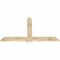 Ekena Millwork Eugene Rough Sawn Timber Gable Bracket, Douglas Fir, 72"W x 42"H x 2"D x 6"F, 14/12 Pitch GBW072X42X0206EUG00RDF - alternate 5